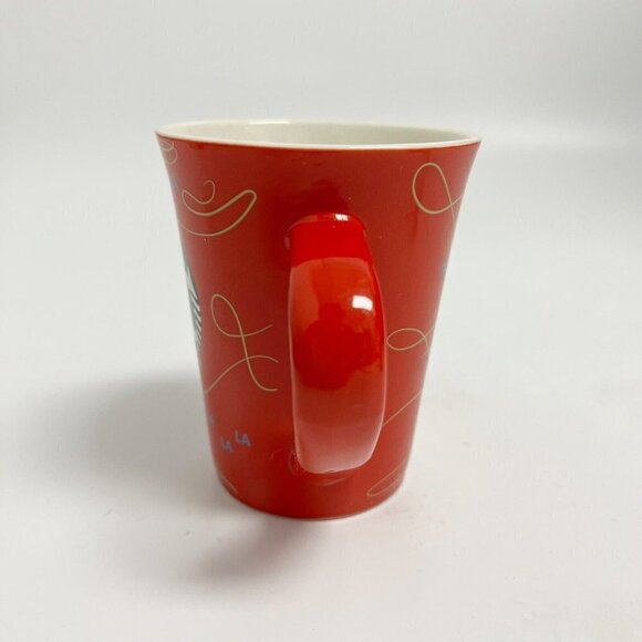 Starbucks 2020 Christmas FaLaLaLaLa Song Red Coffee Tea Mug Cup 10 oz - Picture 2 of 11
